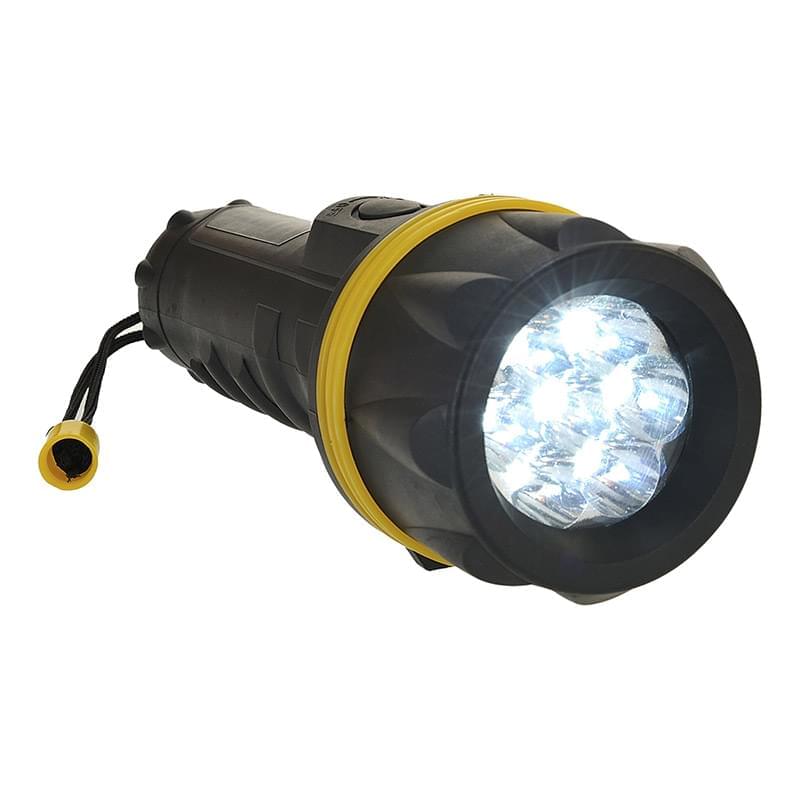Portwest 7 LED Rubber Torch  Yellow/Black Yellow/Black