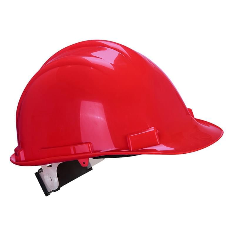 Portwest Expertbase Wheel Safety Helmet Red Red