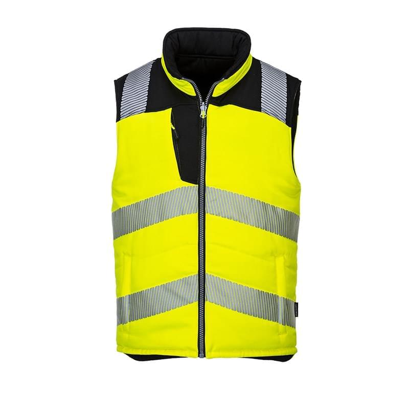 Portwest PW3 Hi-Vis Bodywarmer Yellow/Black