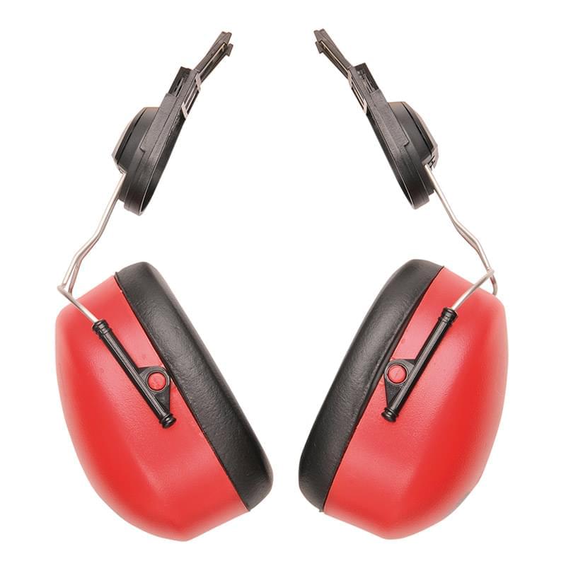 Portwest Endurance Clip-On Ear Muffs Red