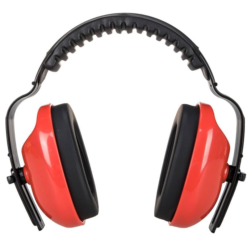 Portwest PW Classic Plus Ear Muff Red Red
