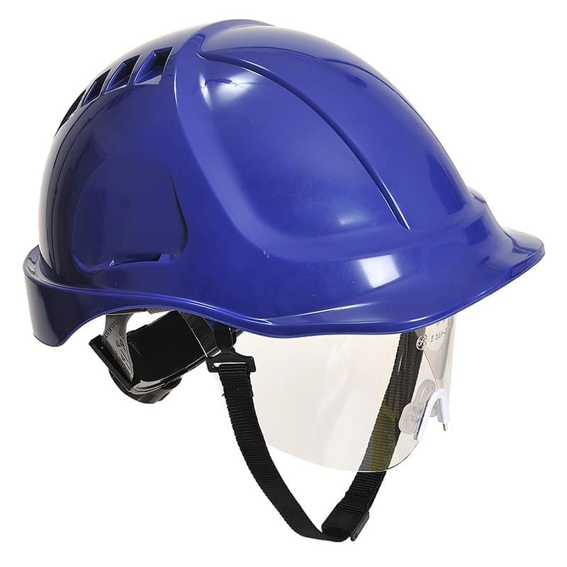 Portwest Endurance Plus Visor Helmet Royal Blue Royal Blue