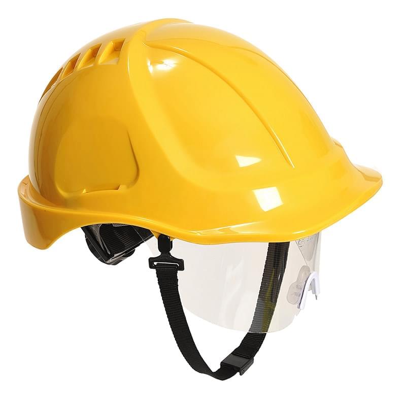Portwest Endurance Plus Visor Helmet Yellow Yellow