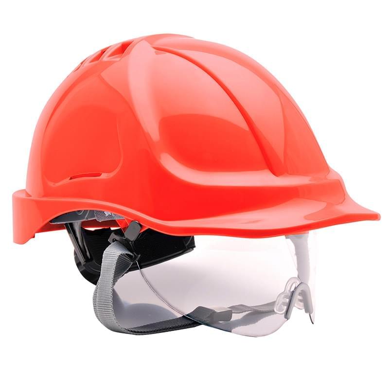 Portwest Endurance Visor Helmet Red Red