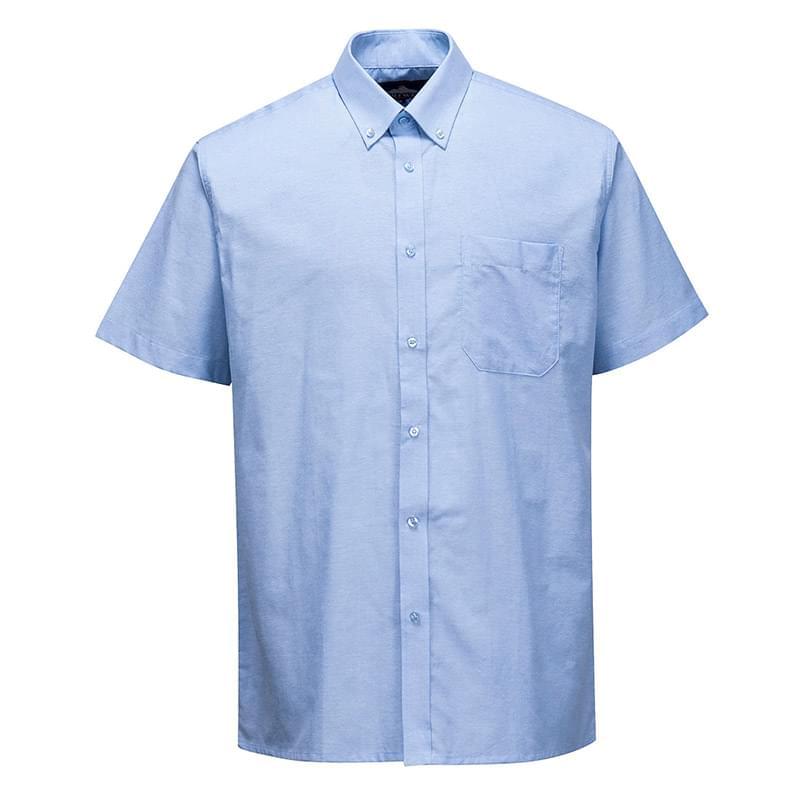 Portwest Easycare Oxford Shirt  Short Sleeves Blue