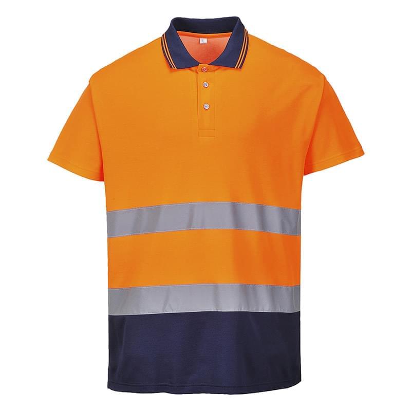 Portwest 2-Tone Cotton Comfort Polo Orange