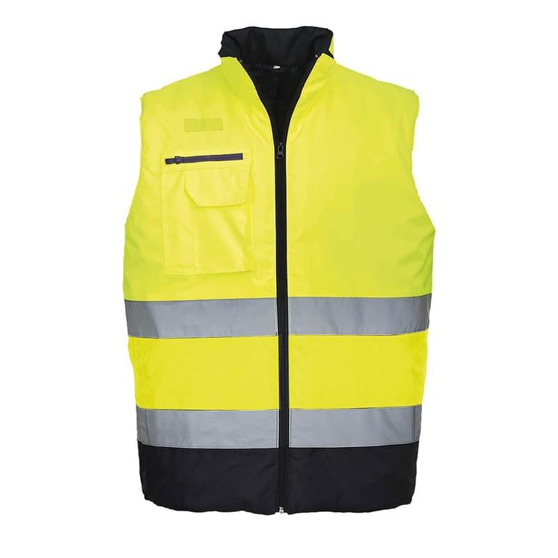 Portwest Hi-Vis 2-Tone Bodywarmer Yellow