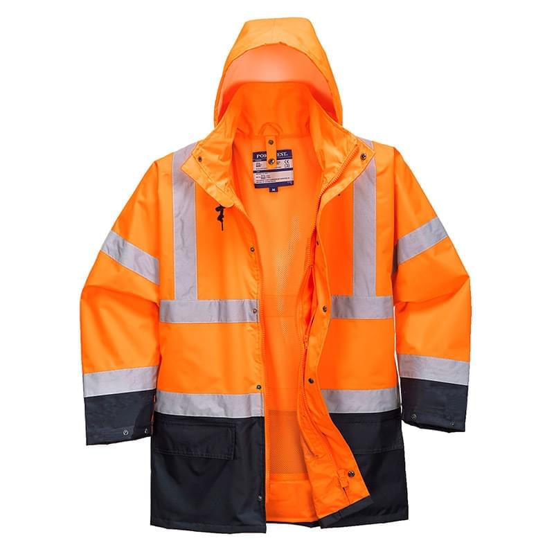 Portwest Essential 5in1 Hi-Vis Jacket Orange