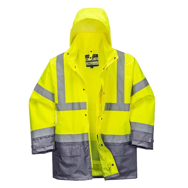 Portwest 5in1 Hi-Vis Executive Jacket Yellow/Grey