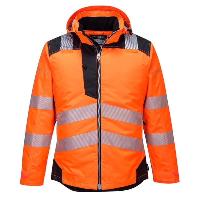 Portwest PW3 Hi-Vis Winter Jacket Orange/Black