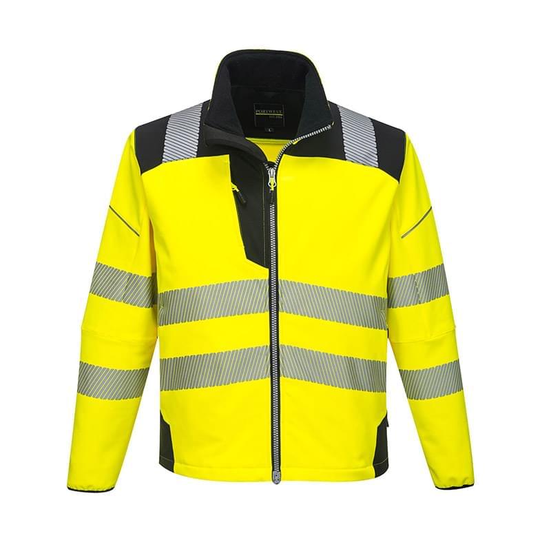 Portwest PW3 Hi-Vis Softshell Jacket Yellow/Black