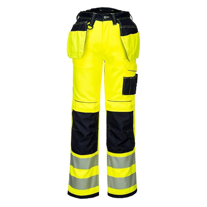 Portwest PW3 Hi-Vis Holster Trousers Yellow/Black