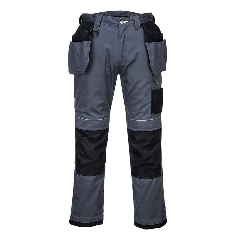 Portwest PW3 Holster Work Trousers Zoom Grey/Black