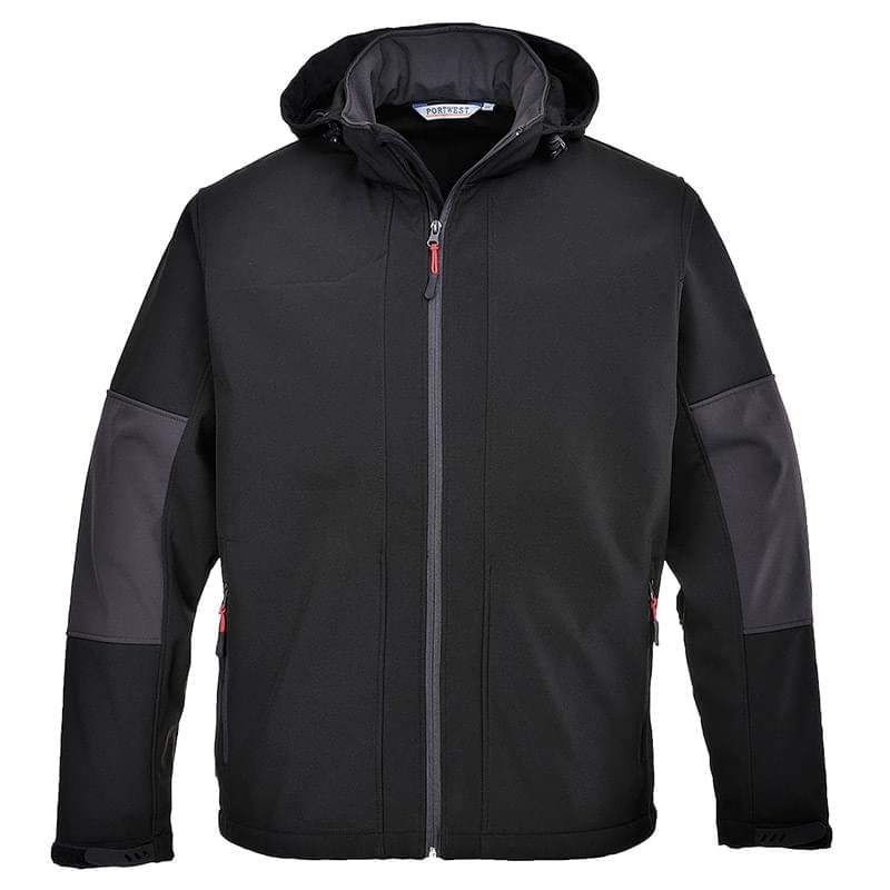 Portwest Softshell with Hood Black