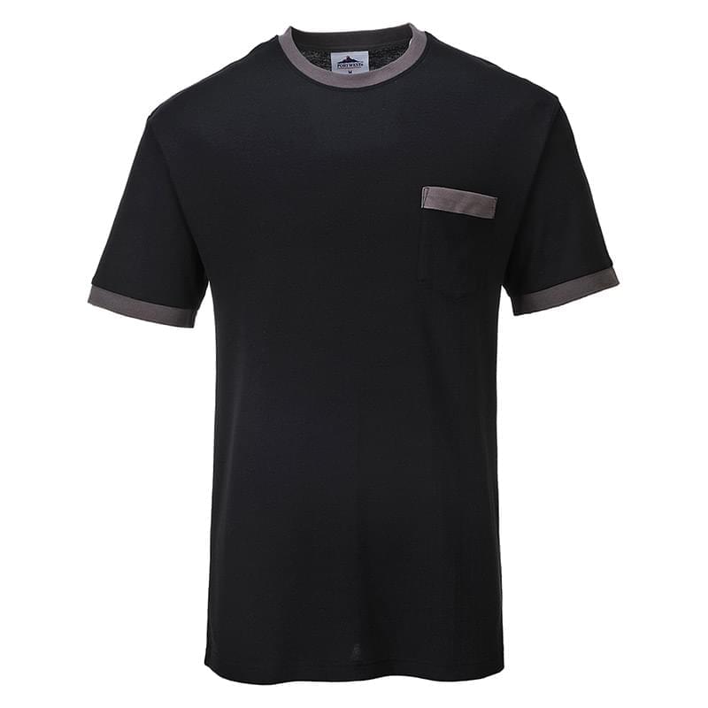 Portwest Contrast T-Shirt Black