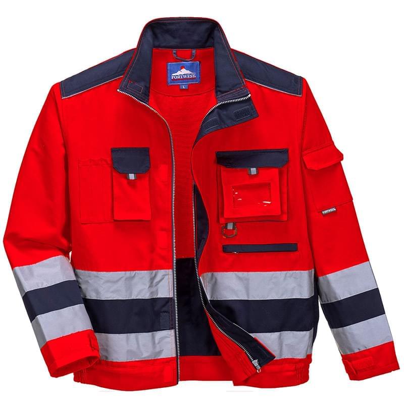 Portwest Lille Hi-Vis Jacket Red/Navy