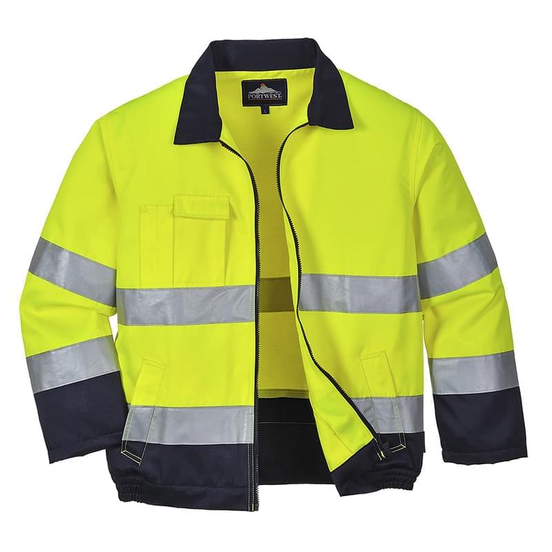 Portwest Madrid Hi-Vis Jacket Yellow