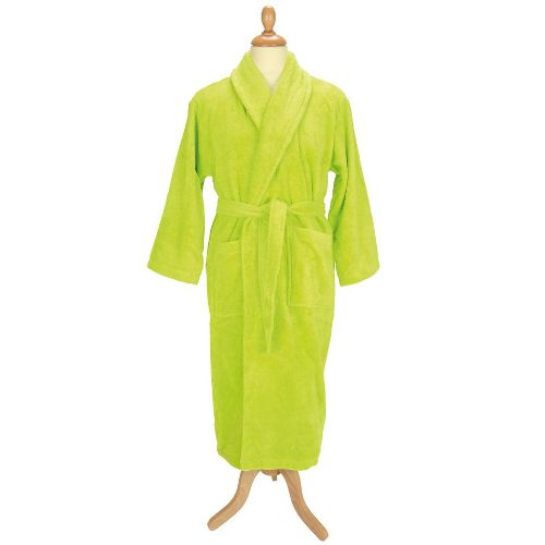 A & R Towels Artg Bath Robe With Shawl Collar Lime Green