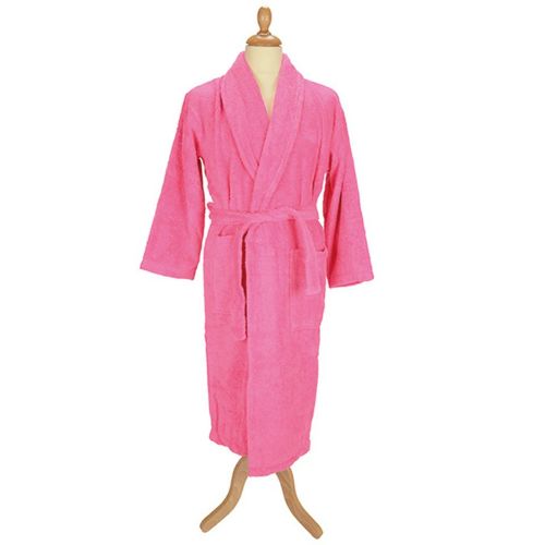 A & R Towels Artg Bath Robe With Shawl Collar Pink