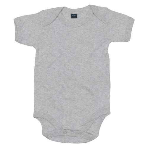 Babybugz Baby Bodysuit Heather Grey Melange