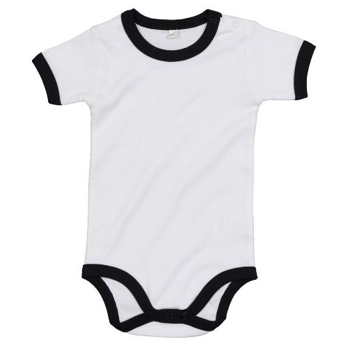 Babybugz Ringer Bodysuit White/Black