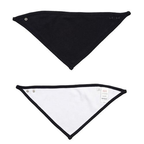 Babybugz Bandana Bib Organic White/Black