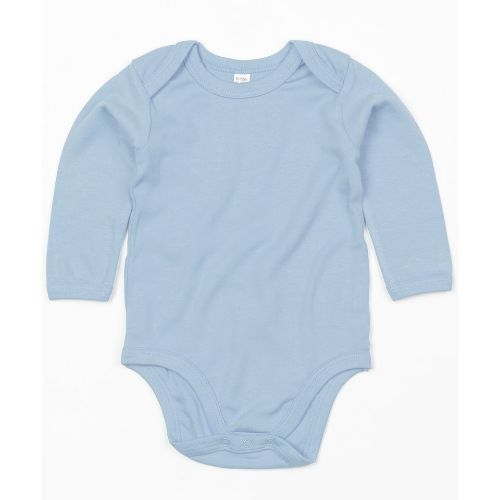 Babybugz Baby Organic Long Sleeve Bodysuit Organic Dusty Blue