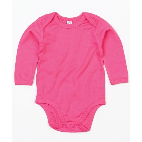 Babybugz Baby Organic Long Sleeve Bodysuit Organic Fuchsia