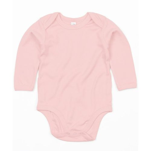 Babybugz Baby Organic Long Sleeve Bodysuit Organic Powder Pink