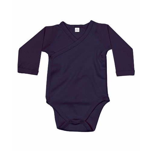 Babybugz Baby Long Sleeve Kimono Bodysuit Nautical Navy