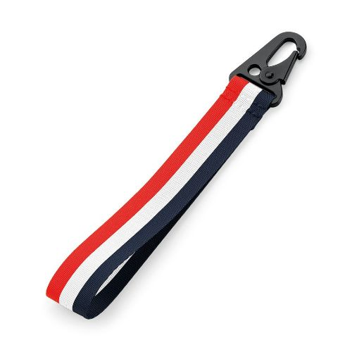 Bagbase Brandable Key Clip Red/White/Navy