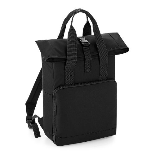 Bagbase Twin Handle Roll-Top Backpack Black
