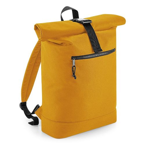 Bagbase Recycled Rolled-Top Backpack Mustard