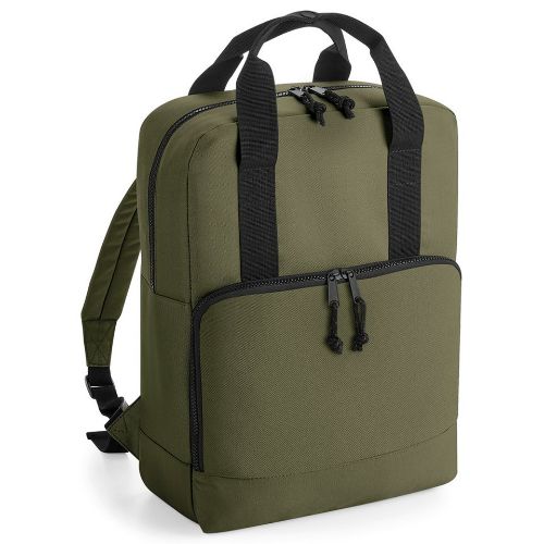 Bagbase Recycled Twin Handle Cooler Backpack Military Green