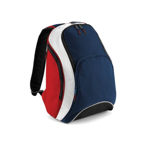 Bagbase Teamwear Backpack French Navy/Classic Red/White