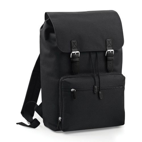 Bagbase Vintage Laptop Backpack Black/Black