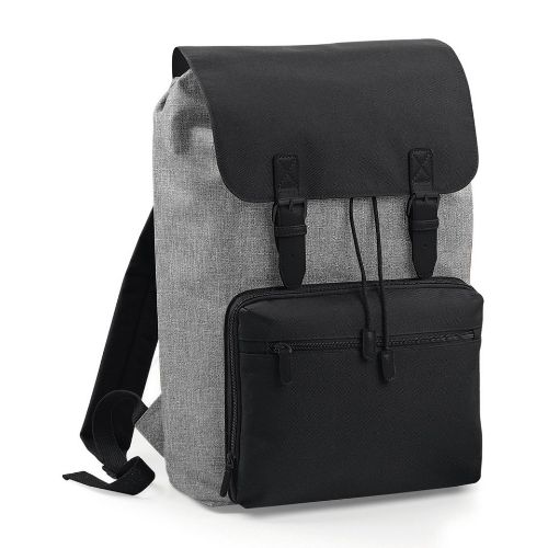 Bagbase Vintage Laptop Backpack Grey Marl/Black