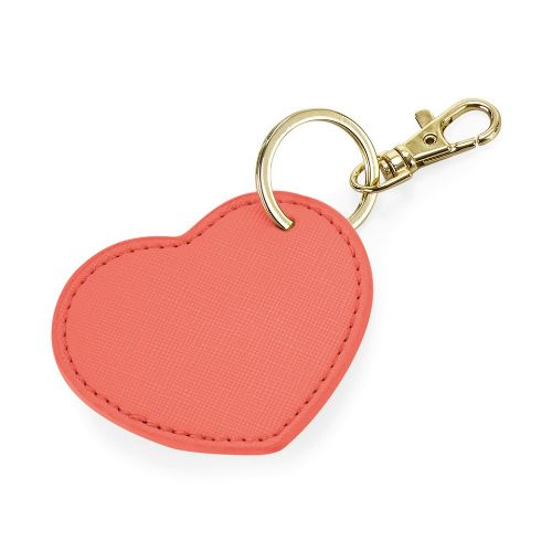 Bagbase Boutique Heart Keyclip Coral
