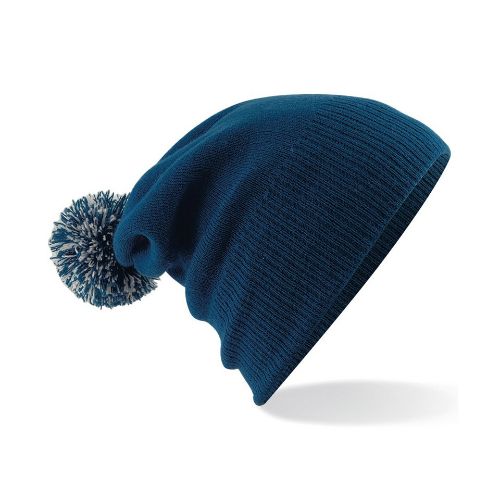 Beechfield Junior Snowstar Beanie French Navy/Light Grey