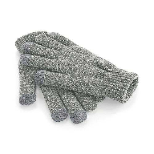 Beechfield Touchscreen Smart Gloves Heather Grey