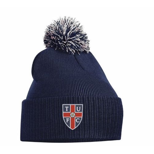 Thorpe United Beechfield Snowstar Beanie French Navy/Light Grey