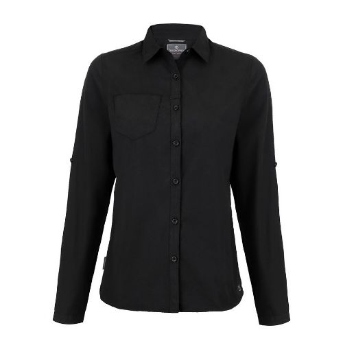 Craghoppers Expert Women's Kiwi Long-Sleeved Shirt Black
