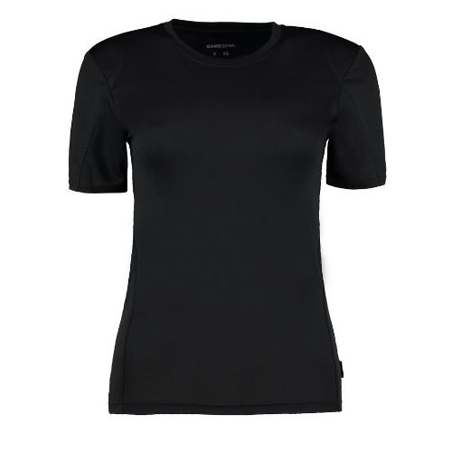 Gamegear Women's Gamegear Cooltex T-Shirt Short Sleeve (Regular Fit) Black/Black