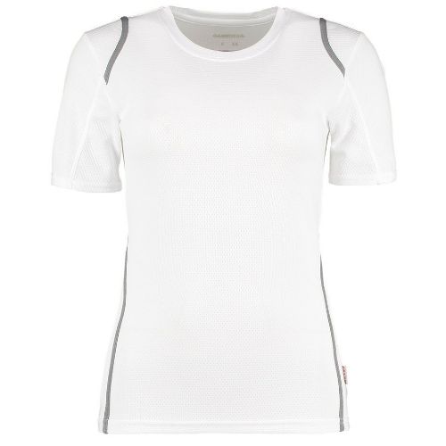 Gamegear Women's Gamegear Cooltex T-Shirt Short Sleeve (Regular Fit) White/Grey