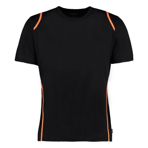 Gamegear Gamegear Cooltex T-Shirt Short Sleeve (Regular Fit) Black/Fluorescent Orange