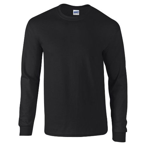 Gildan Ultra Cotton Adult Long Sleeve T-Shirt Black