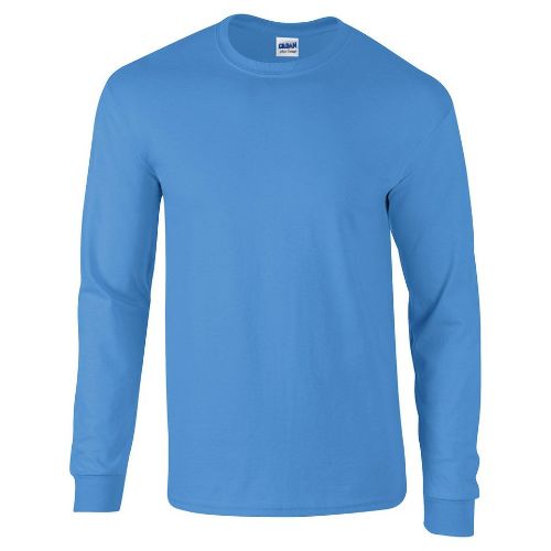 Gildan Ultra Cotton Adult Long Sleeve T-Shirt Carolina Blue