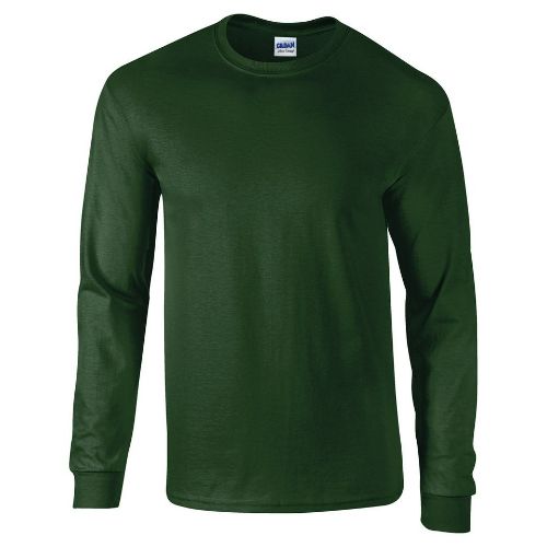 Gildan Ultra Cotton Adult Long Sleeve T-Shirt Forest