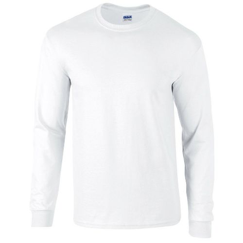 Gildan Ultra Cotton Adult Long Sleeve T-Shirt White