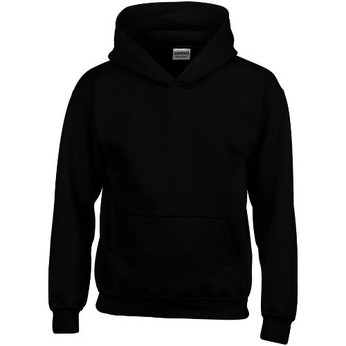 Gildan Heavy Blend Youth Hooded Sweatshirt Black